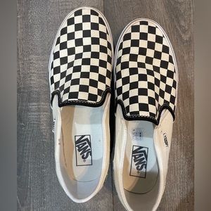 Checkered Vans size 10